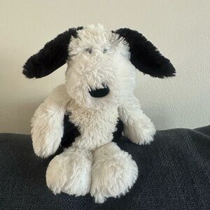 Ty Muggy Beanie Plush Dog Toy - Black and White
